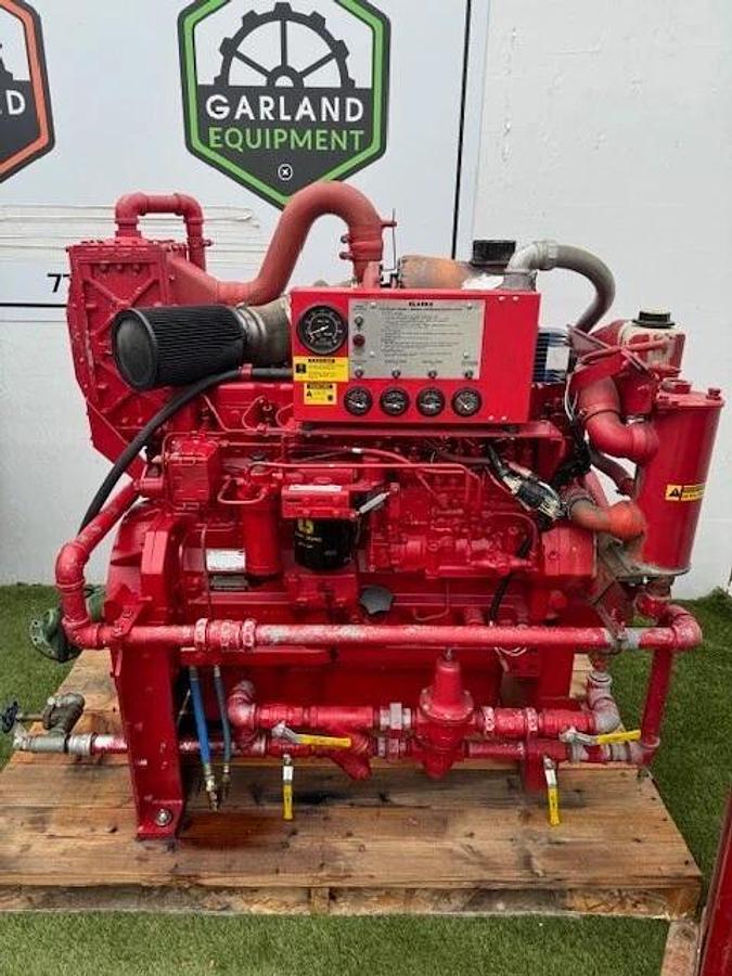 Used Clarke’s JW6HUF60 Stationary Fire Pump Engine Driver w/ Firetrol Controller