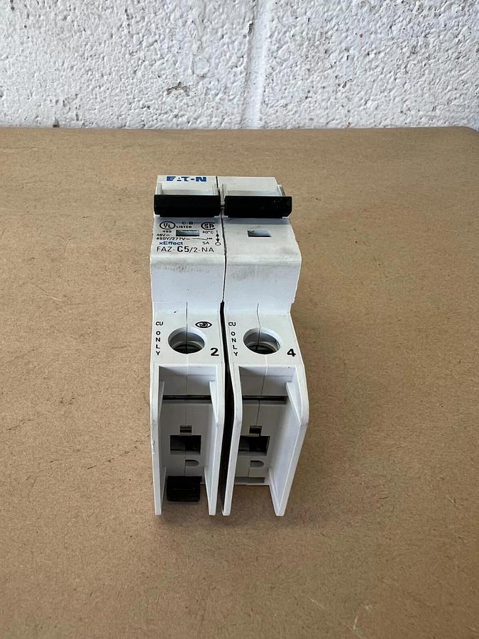 Used Eaton FAZ-C5/2-NA 2 Pole Circuit Breaker