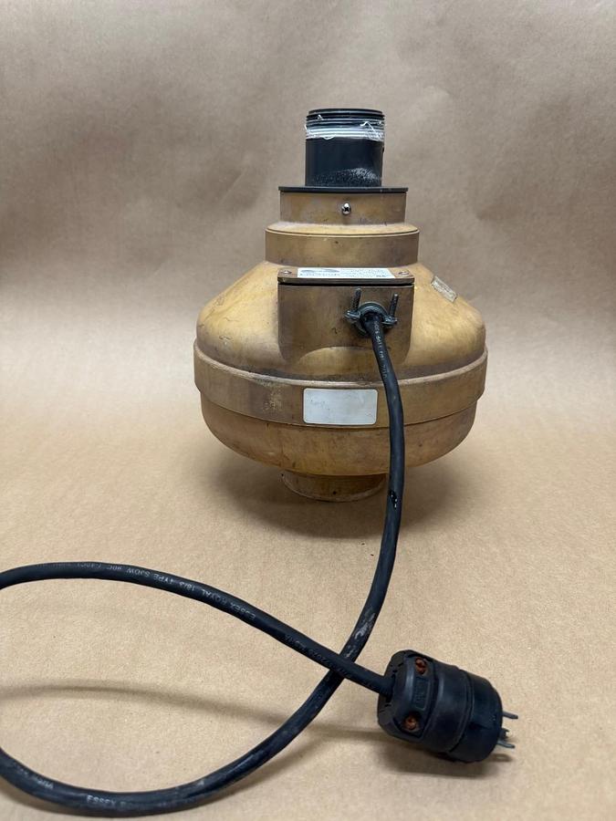 Used FanTech FR100 Inline Duct Fan, 115V, 60Hz, 37A, 2” & 3-3/4” Bores