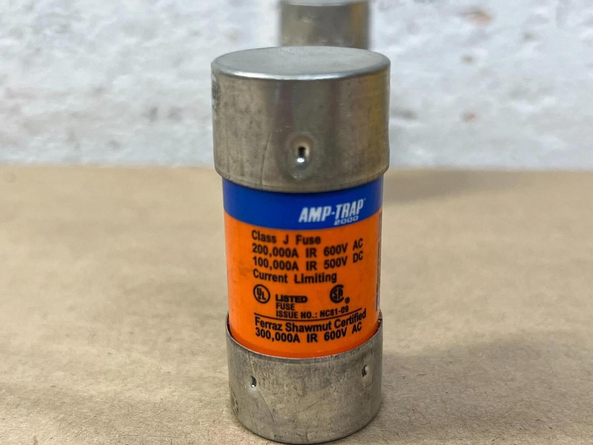 Used Ferraz Shawmut AJT40 40 Amp, 600 V. AC. Dual Element/Time Delay - Lot of 2