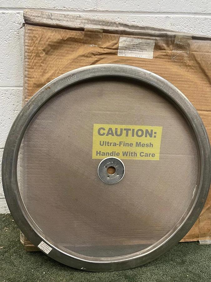 Used CPI Wirecloth 24” Mesh for Vibratory Screener, 36 microns