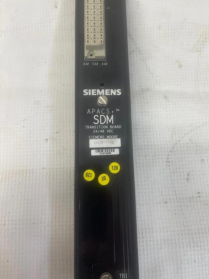 Used Siemens 16128-21-1 APACS+SDM Term Strip