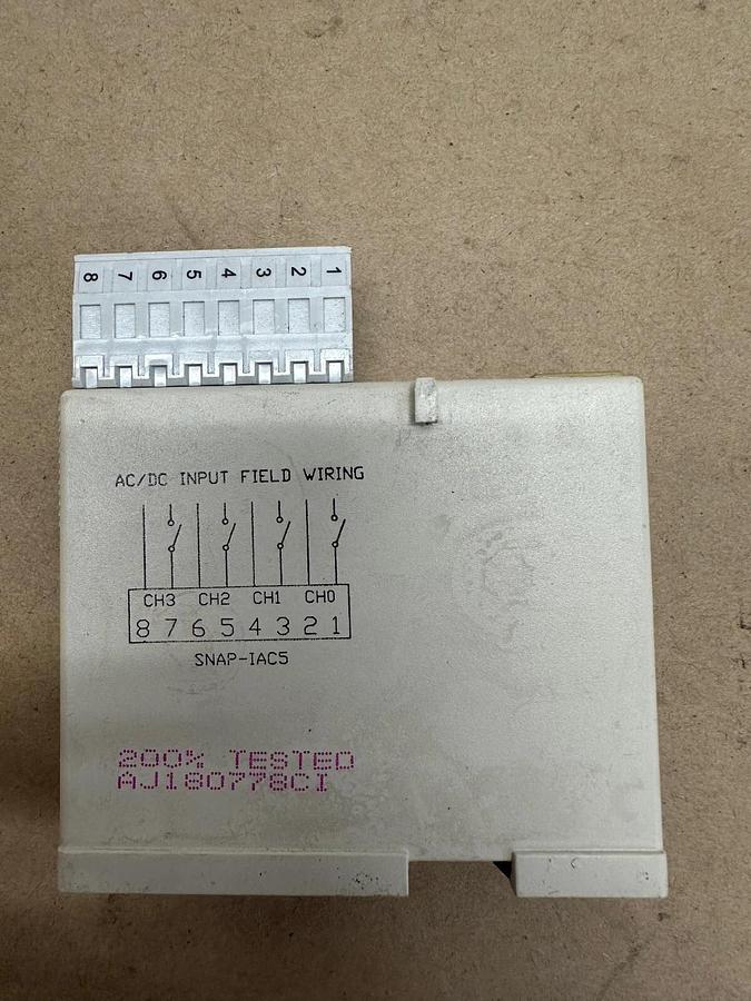 Used OPTO 22 SNAP-IAC5 4 Channel AC Input