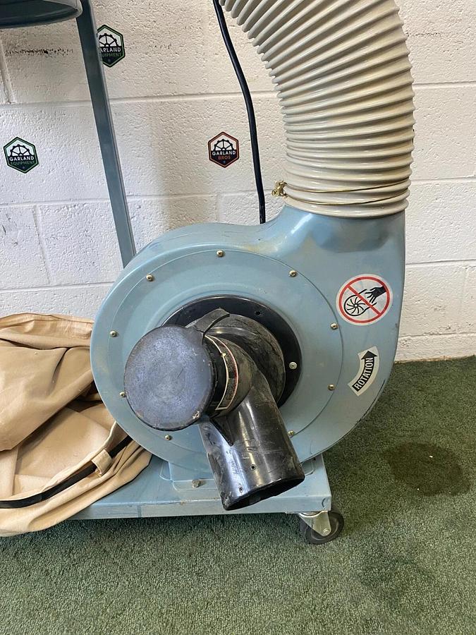 Used NorthTech Industrial Machinery NT-001-3 Dust Collector 2HP 3 ph 230/460V 2/4A