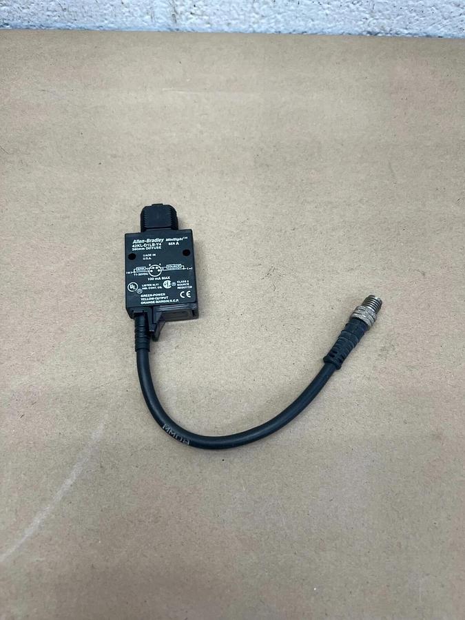 Used Allen Bradley 42KL-D1LB-Y4 Ser A MiniSight Photoswitch