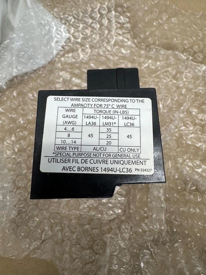 Allen Bradley 1492U-F60 Ser A Fuse Block, 60A *NEW*