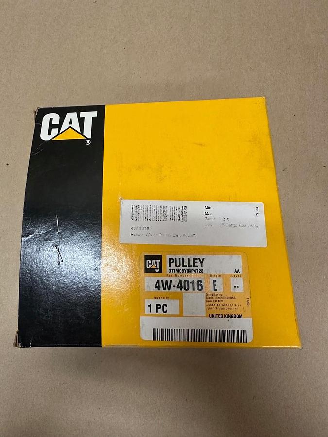 Used CAT 4W-4016, 139.7mm Outer Diameter Water Pump Pulley *NEW*