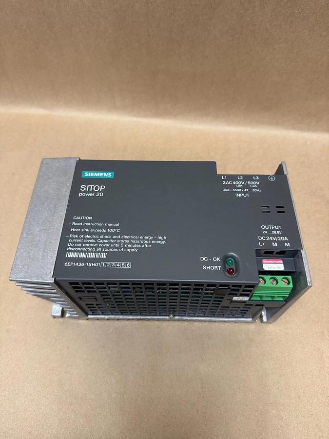 Used Siemens 6EP1436-1SH01 SITOP Power 20 Power Supply