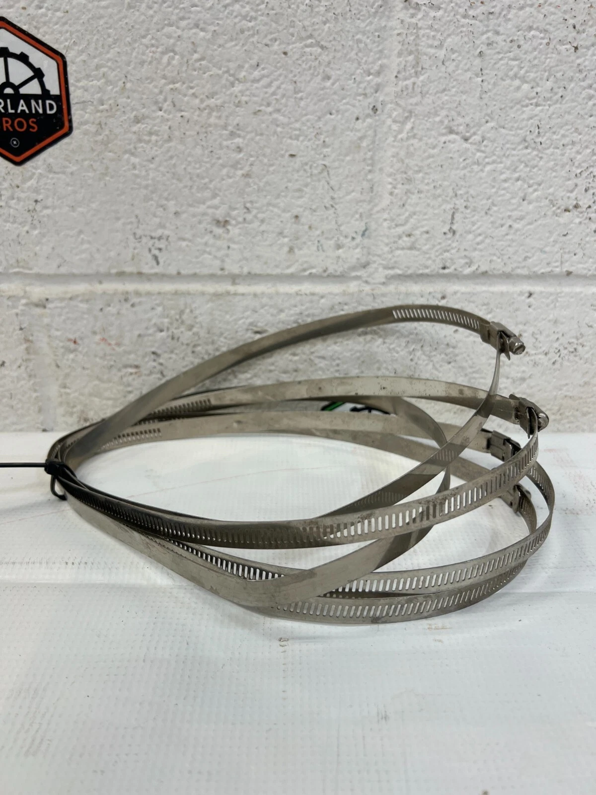 Used Hose Pipe Clamp Clips 304 175-197 Stainless Steel Hose Clamp (5 pieces)