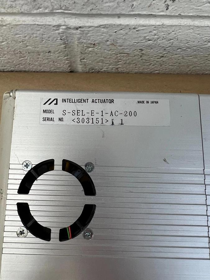 Used SEL S-SEL-E-1-AC-200 Controller Type E AC Teaching/RS232C Intelligent Actuator