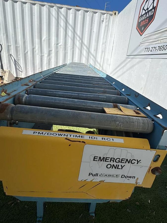 Used Hytrol Roller Conveyor Belt, W: 13” L: 144”, SN:457006