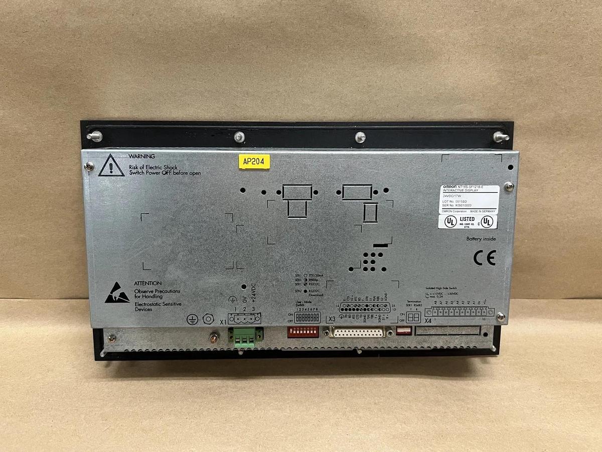 Used Omron NT18S-SF121B-E LCD Interactive Display