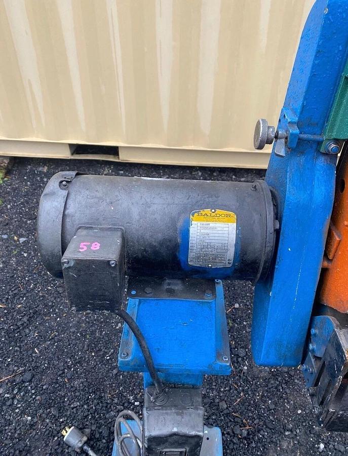 Used 4” Pedestal Belt Sander w/ Baldor Motor 3HP at 3460RPM, 3 Phase, 230/460V