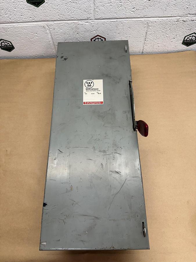 Used Westinghouse Heavy Duty Safety Switch HFN363 100A, 600V