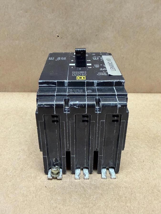 Used Square D EJB34040 40A, 3 Pole Circuit Breaker