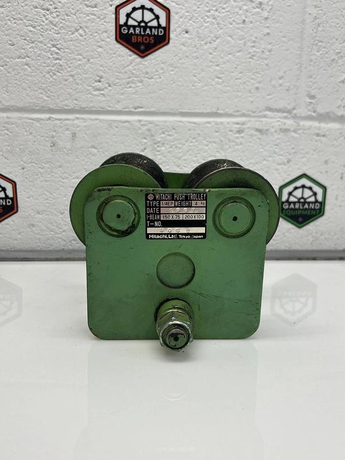 Used Hitachi 1/4EP Push Trolley, 4kg, I-Beam 150x75, 200x100