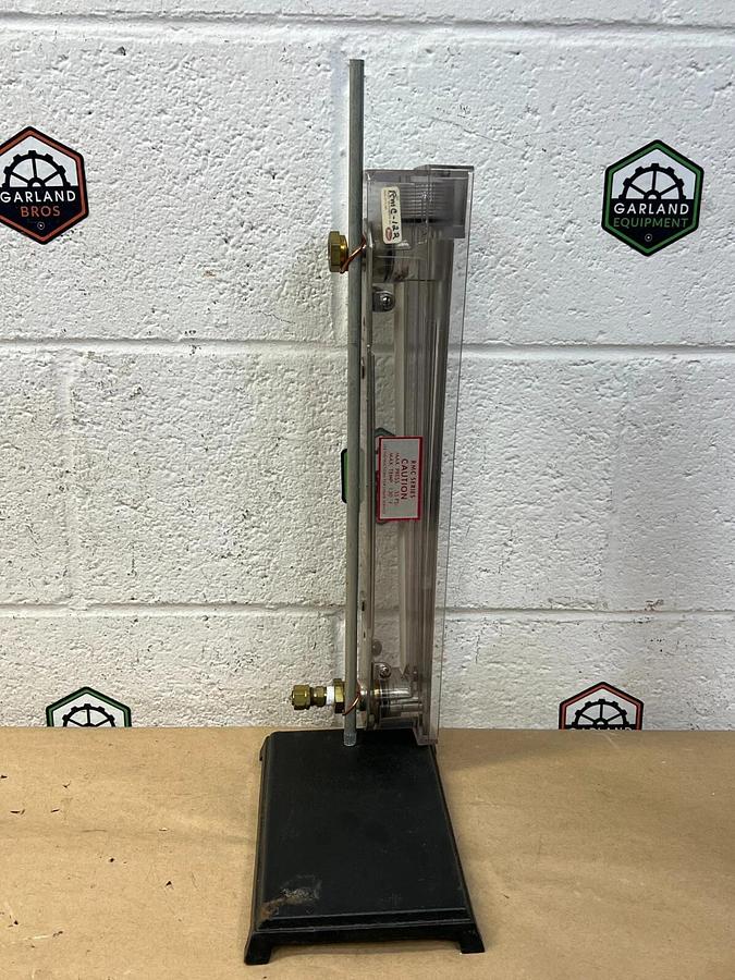 Used Dwyer RMC-122 Flowmeter, 2-20 PSI, with Stand