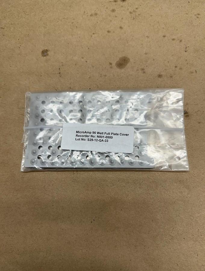 Used Microamp N801-0550 Well Full Plate Cover