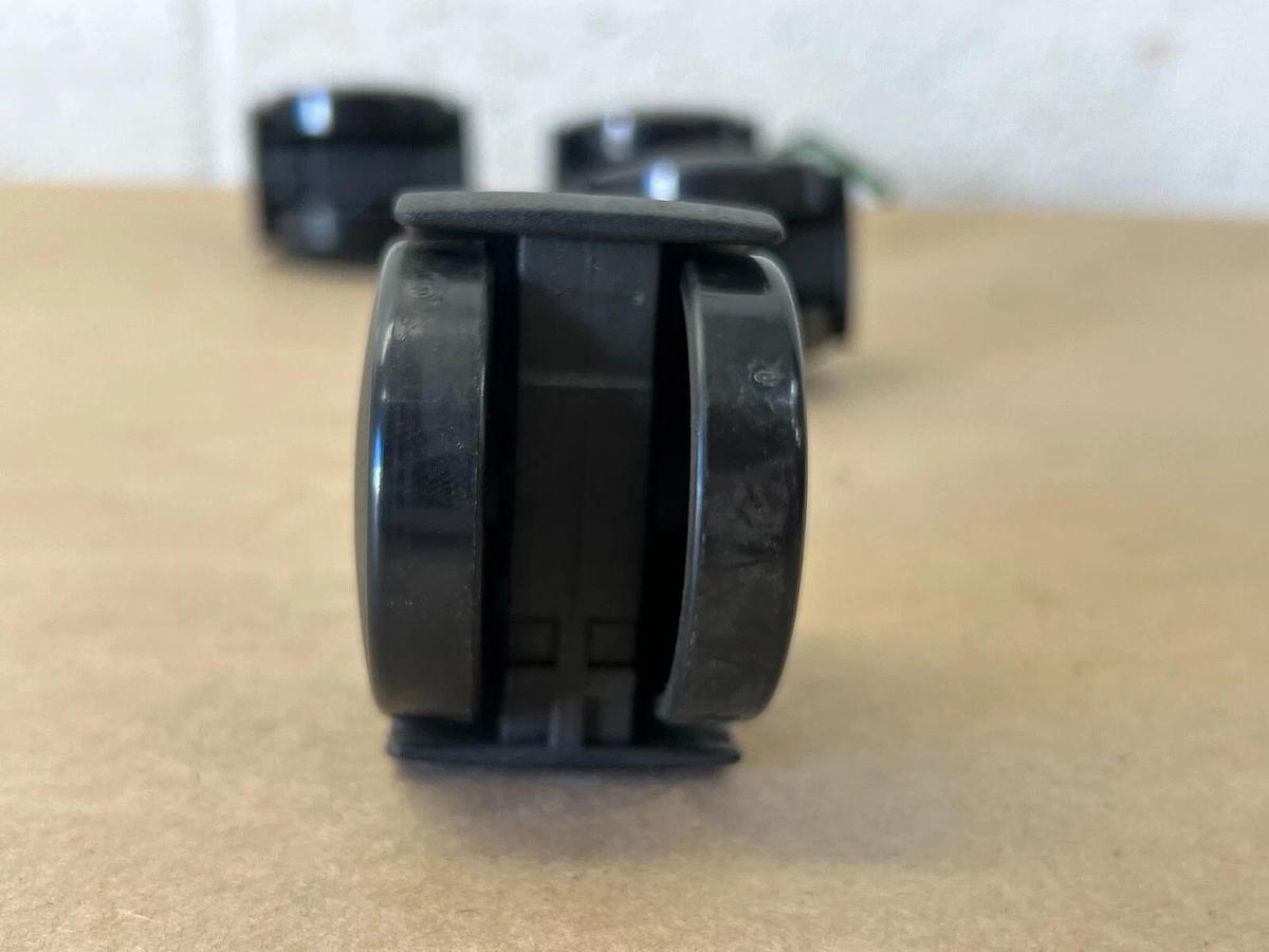 Used Algood Caster Innovations 03T4-050-437SX7/8 Dual Disc Series Chair Caster (4)