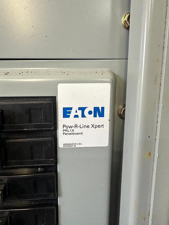 Used Eaton POW-R Line PRL1X Panel Board w/ Eaton HFD 65K 150A Main Breaker