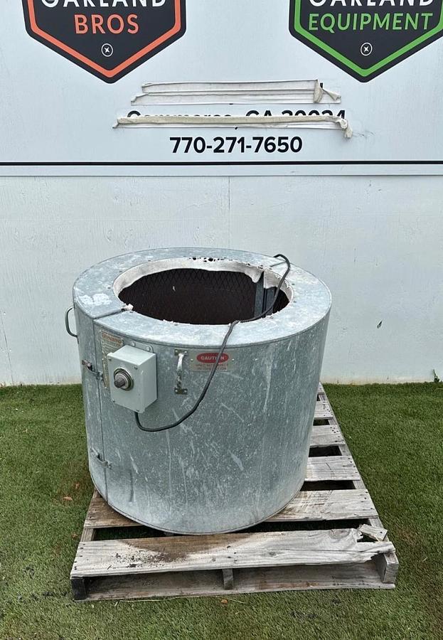 Used Ohmtemp SWL-55-1151 55 Gallon Drum Heater, 115V, 15A, Phase 1