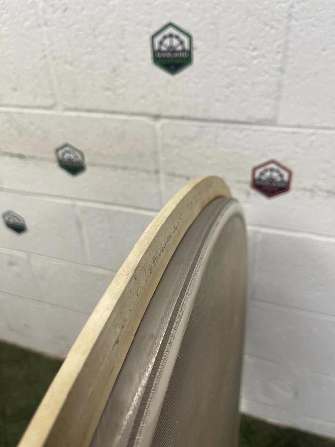 Used Stainless Steel 38 1/2” Mesh, Vibratory Screener, 38 microns, 1-3/4” Center Hole