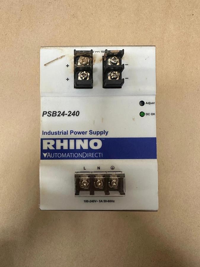 Used AutomationDirect PSB24-240 Rhino Industrial Power Supply