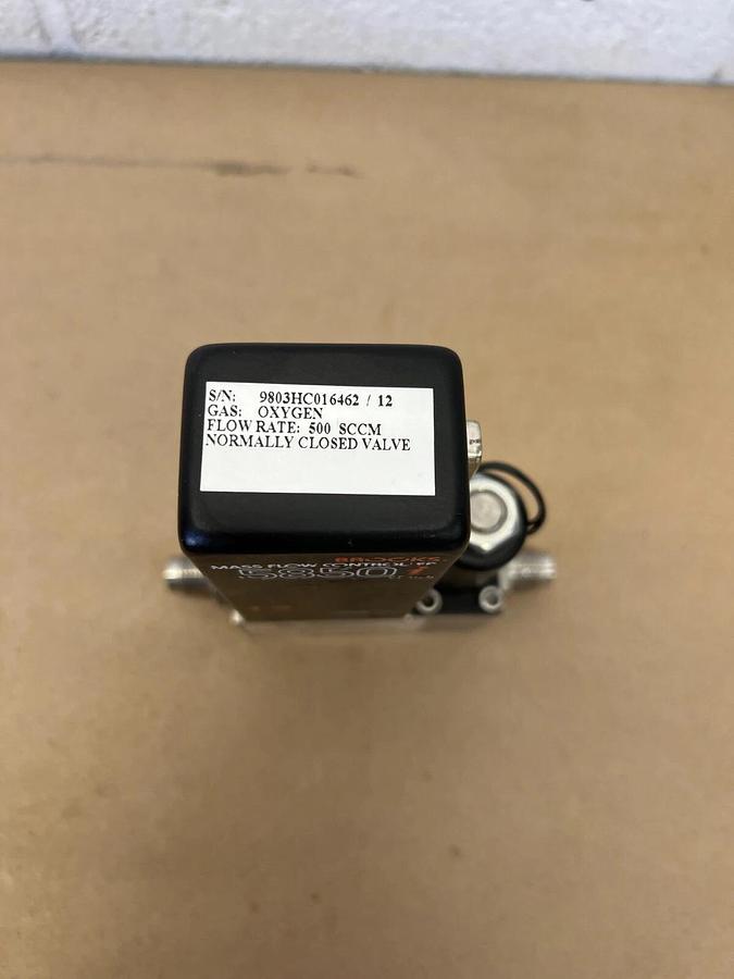 Used Brooks 5850i Mass Flow Controller, 500 SCCM, Oxygen, MOD: 5850IA1BF3R2BGA