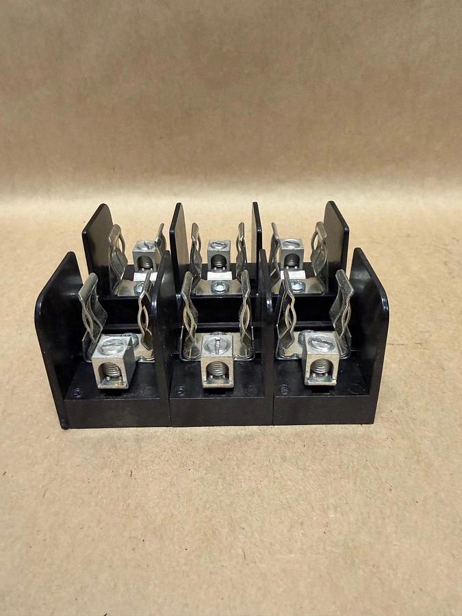 Used Ferraz Shawmut 60608J 3 Pole Fuse Block, 600V, 60A