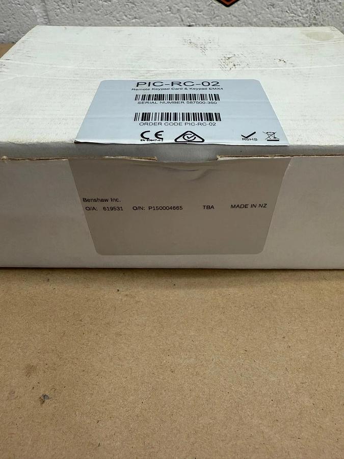Used Benshaw Inc. PIC-RC-02 Remote Keypad Card & Keypad EMX4 *NEW*