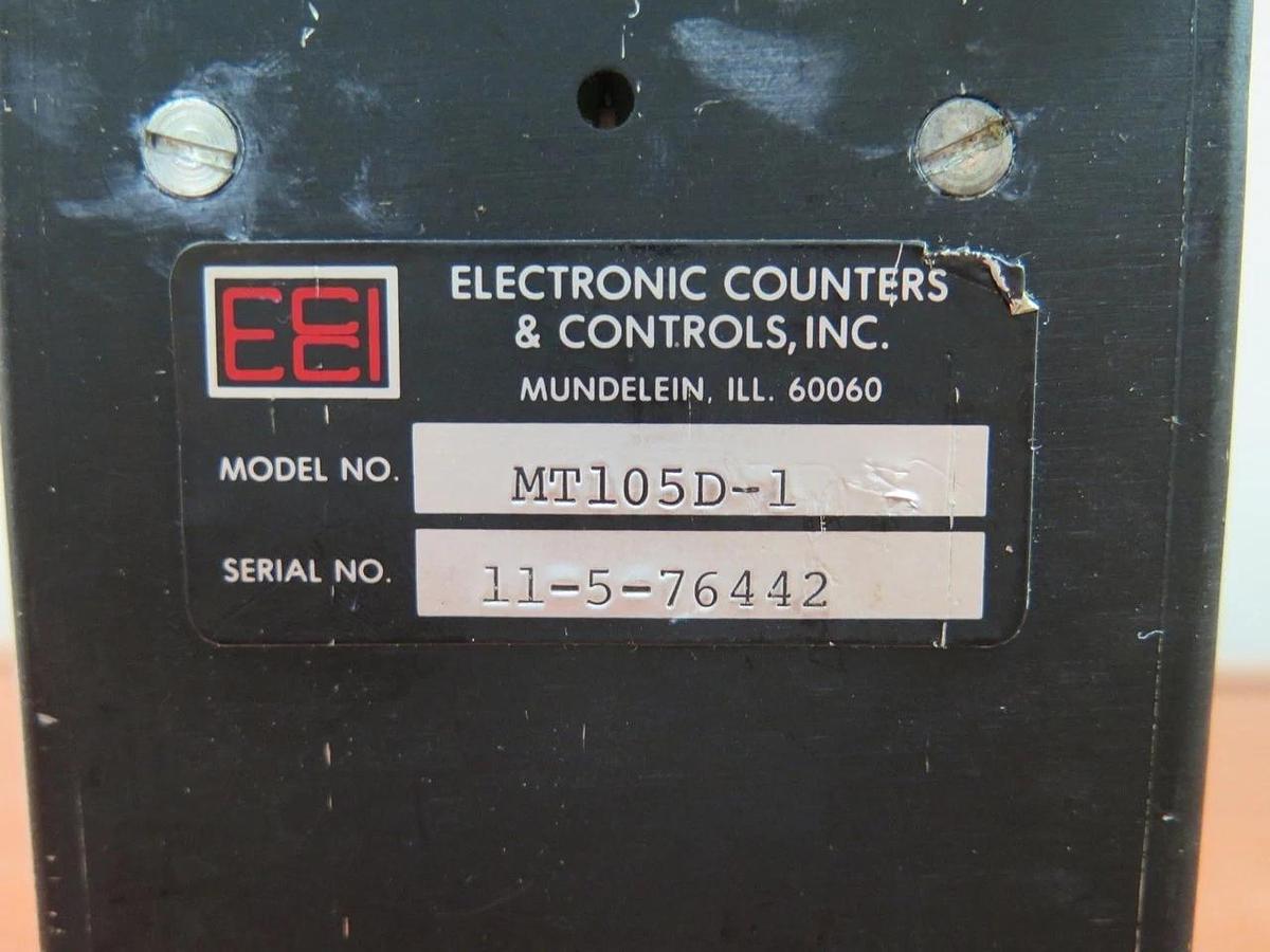 Used Electronic Counters and Controls Inc ECCI MT105D-1 Tachometer