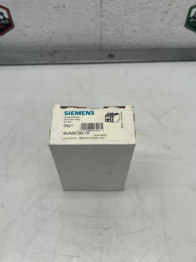 Siemens 3UA50 00-1F Overload Relay