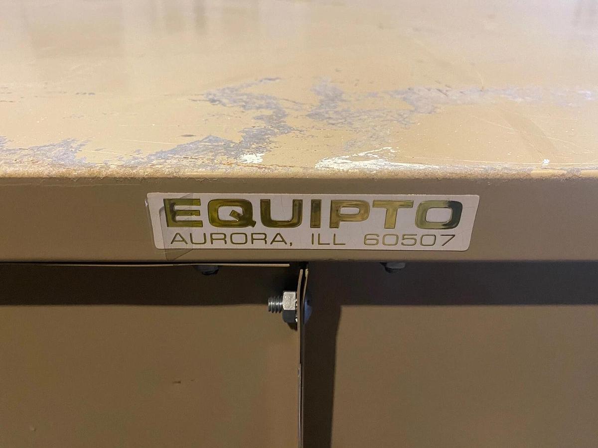 Used Equipto Heavy Duty 60” Tool/Storage Cabinet Open Shelf, H: 42.5", D: 27.75"