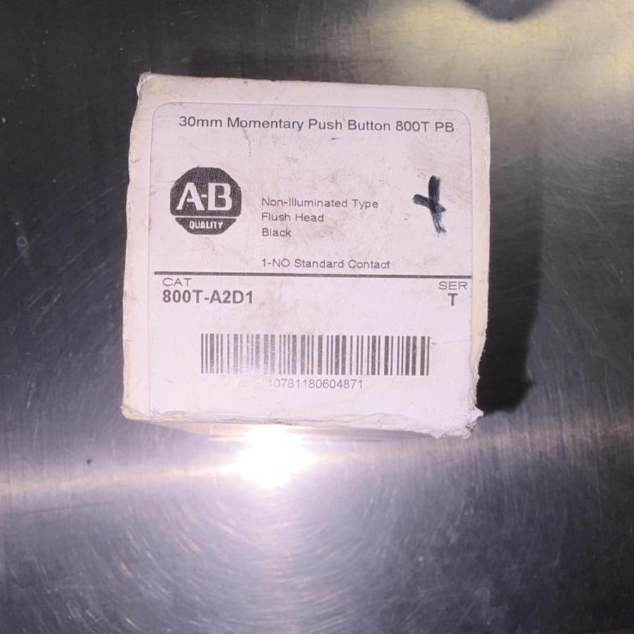 Used Allen-Bradley 800T-A2D1 Push Button, Series C, Black