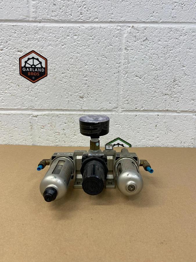 Used SMC NAF2000-N01D-C, NAR2000-N01, NAL2000-N01-3C Filter Regulator Assembly