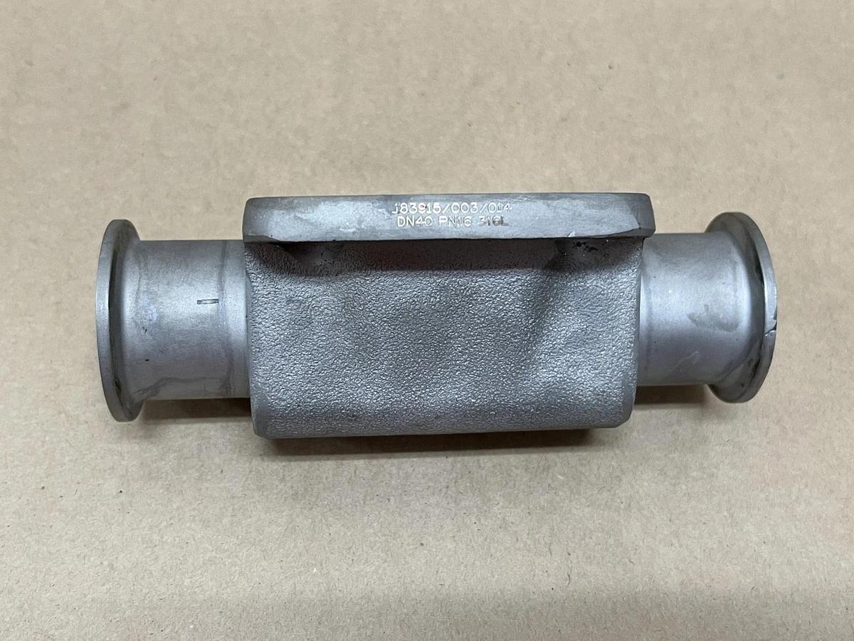 Used Alfa Laval Saunders 183915/003/014 DN40, PN16, 316L, 1-1/2" Diaphragm Valve Body
