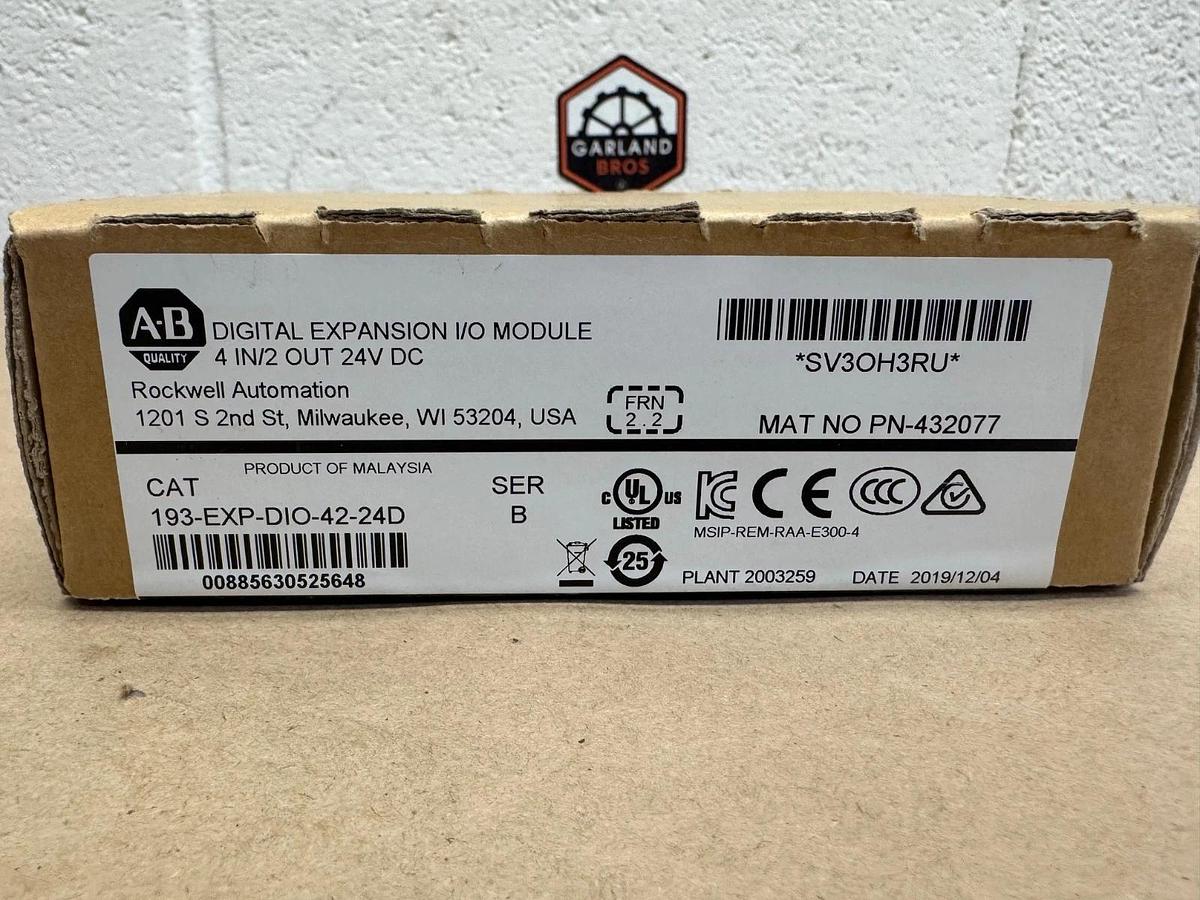 Used Allen Bradley 193-EXP-DIO-42-24D Digital Expansion I/O Module *FACTORY SEALED*