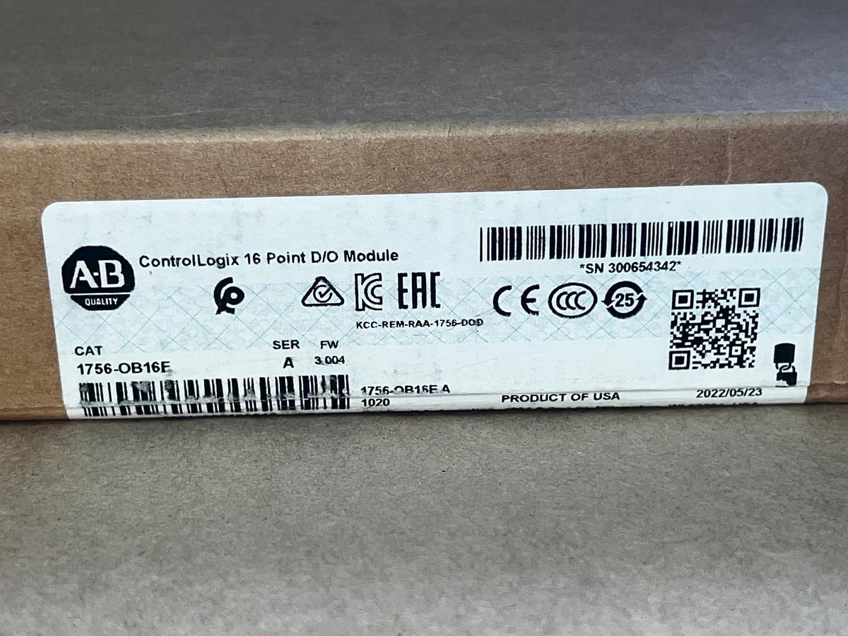 Used Allen Bradley 1756-OB16E Ser A ControlLogix 16 Point D/O Module *FACTORY SEALED*