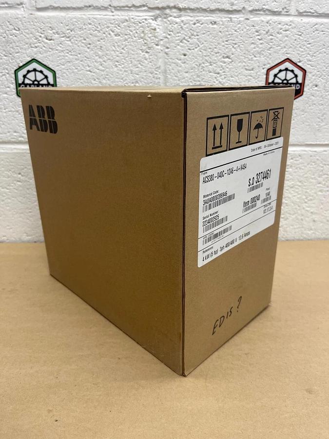 Used ABB ACS380-040C-12A6-4+K454 AC Drive, Drive SW: V2.17.3.4 *FACTORY SEALED*