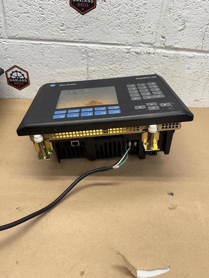 Used Allen-Bradley 2711-B6C20X PanelView 600 Ser B 100-240VAC 0.6-0.35A 50/60Hz, 75VA