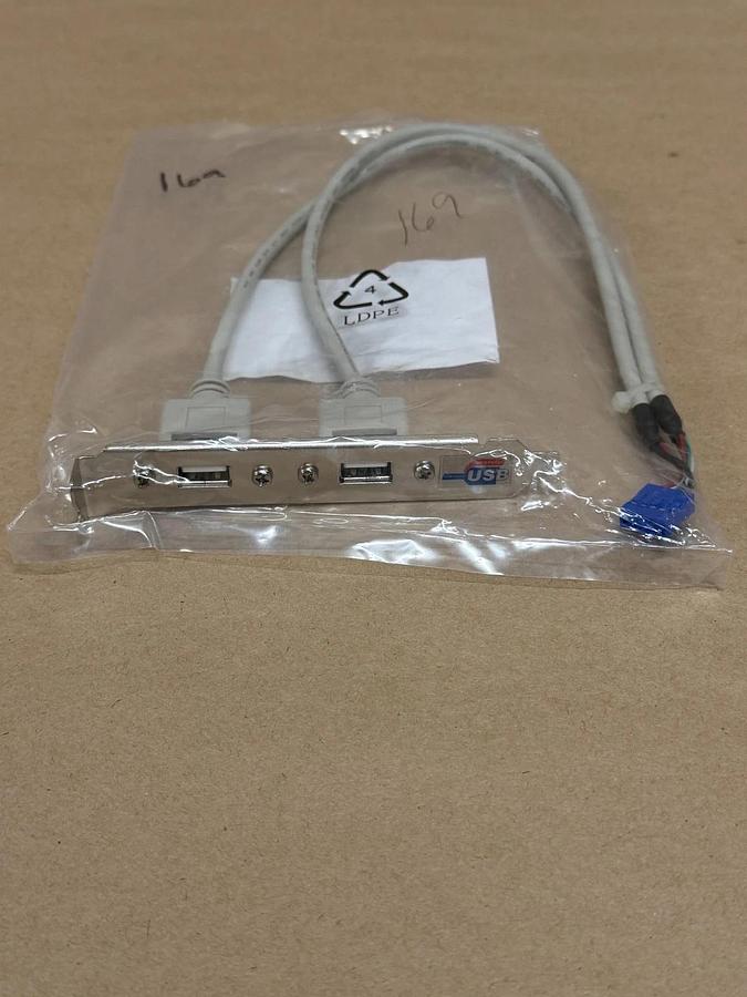 Used TYAN 422736300007 Internal USB 2.0 Cable Assembly - Lot of 2