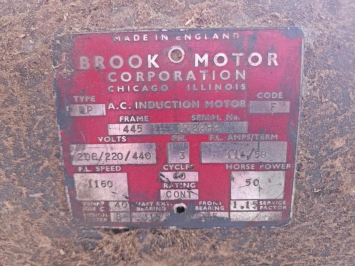 Used American Pulverizer Model WS Crusher, Shredder, Hammer Mill 50Hp Drive