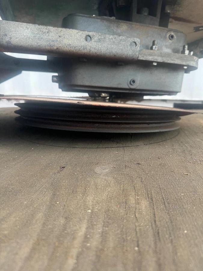 Used Falk 5207 J14 A Gear Drive 14.47 Ratio, w Pulley, Motor Mount, Endplate 30”x30"