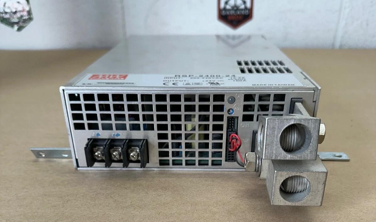 Used Mean Well RSP-2400-24 Power Supply, 2400w, 100A