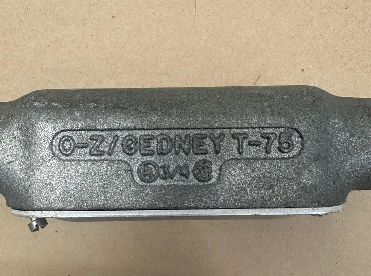Used Killark O-Z/Gedney T-75 3/4” T Conduit
