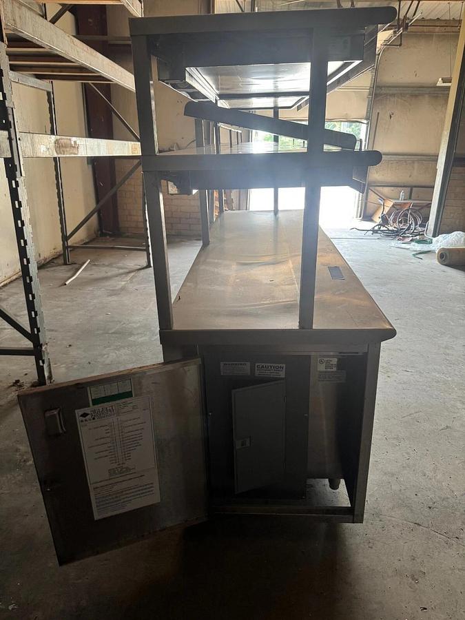 Used Marshall Air Systems 170525B208 Series 5000 Warming Rack, Work Station/SS Table