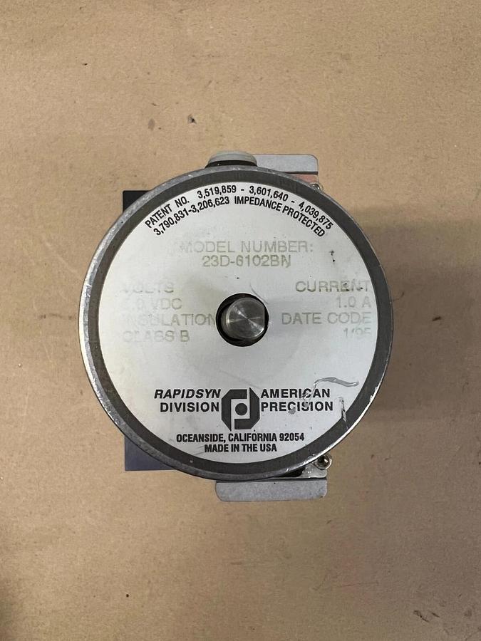 Used Rapidsyn 23D-6102BN 5.0 VDC Stepper Motor with Linear Stages