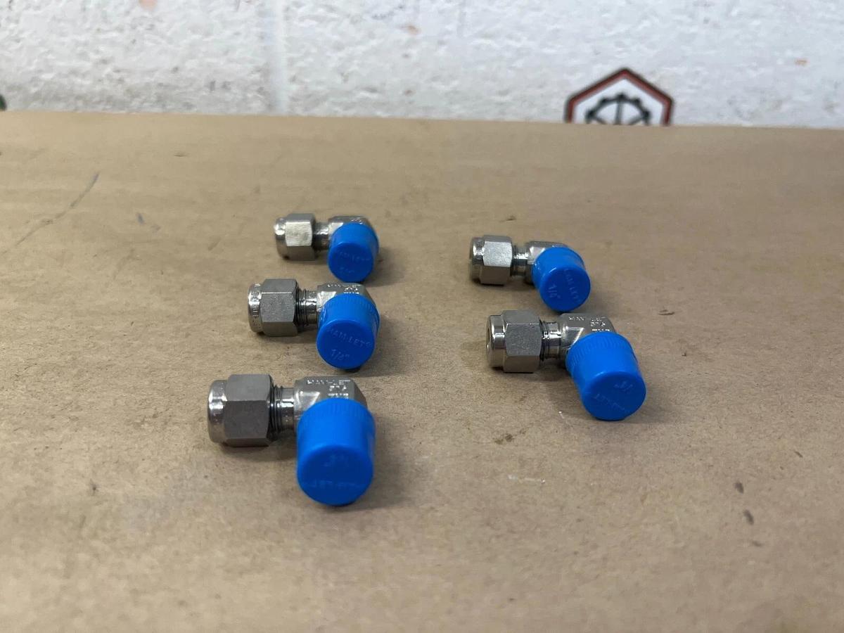 Used HAM-LET 769L SS 1/4 x 1/4 (5 Pcs.) Stainless Steel Fitting