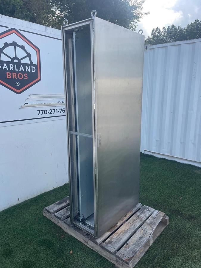 Used Rittal TS 8012.019, Freestanding Stainless Steel Enclosure, Material No. 9978422
