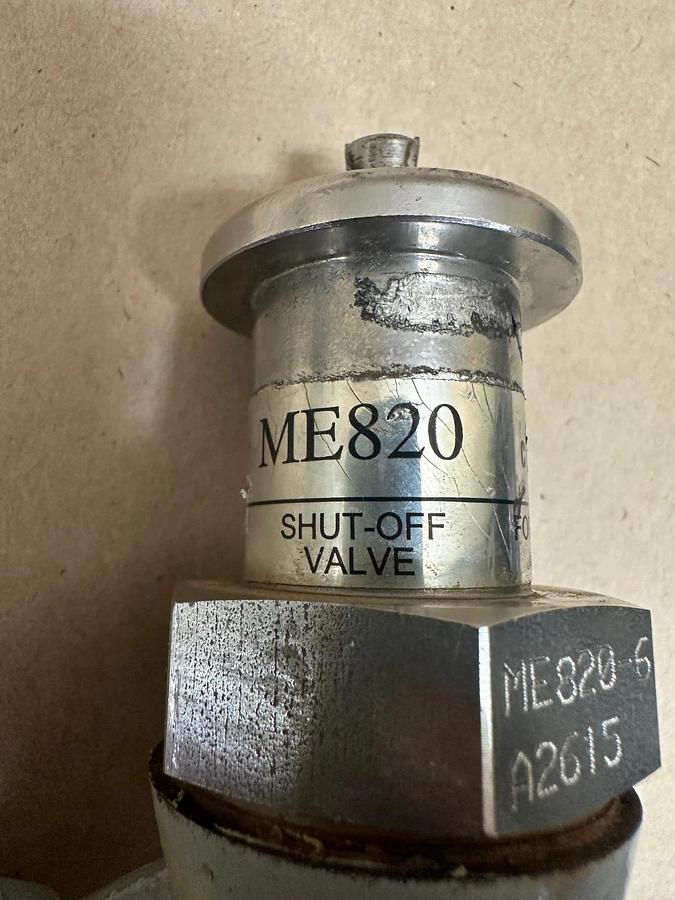 Used MEC ME820 Shut-Off Valve, 400 WOG Heavy Duty Quick Acting Globe Valve